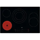 AEG HK857870IB, Schwarz, Integriert, 80 cm, Keramik, Glaskeramik, 4 Zone(n)