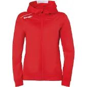Kempa PLAYER Kapuzenjacke, Größe:M, Farben:rot/weiß