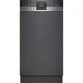Siemens iQ300 SR53HS74KE, Halb integriert, Single (45 cm breit), Schwarz, Edelstahl, Berührung, 1,75 m, 1,65 m