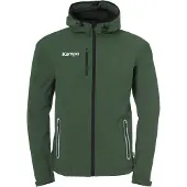 Kempa Softshelljacke "SOFTSHELL JACKE SOFTSHELL", Kinder, Gr. S, grün (schwarz olive), Obermaterial: 100% Polyester Pol. recyc.., Jacken Softshelljacke