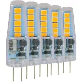 Blulaxa LED-Stiftsockellampe, EEK: F, G4, 1W, 100lm, 3000K, 5 Stück
