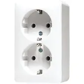 Albrecht Jung GmbH & Co. KG SCHUKO-Steckdose 2-fach 6020 A WW 6020AWW