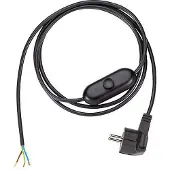 Bachmann Zw.Schalter - Zuleitung 2m, H03VV-F 3G0,75 schwarz unverpackt