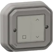 Legrand 069873L Plexo New with Netatmo Wandsender Rollladen, IP 55, Farbe: Grau