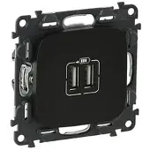 Legrand 754998 Valena Allure USB-Ladedose 2400mA Farbe: Schwarz