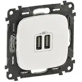 Legrand 754995 Valena Allure USB-Ladedose 2400mA Farbe: Ultraweiß