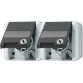 JUNG SCHUKO-Steckdose 2-fach 16A 250V 8220 NAWSL (8220NAWSL)