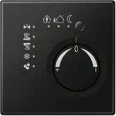 JUNG LS2178TSSWM KNX Stetigregler mit integrierter Tasterschnittstelle 4fach, Thermoplast lackiert, Serie LS, graphitschwarz matt LS 2178 TS SWM