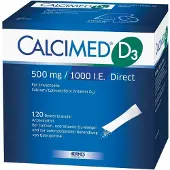 Hermes Arzneimittel GmbH Calcimed D3 500 mg/1000 I.E. Direct Gran 120 St