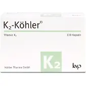 Köhler Pharma GmbH K2-Köhler Kapseln trägt zur Erhaltung normaler Knochen und zu einer normalen Blutgerinnung bei, 100 St. Kapseln