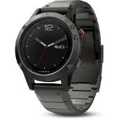 Garmin Fenix 5 saphirglas grau mit Metallarmband