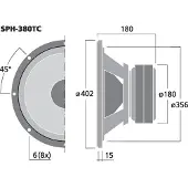 Monacor SPH-380TC 15?? h?jttaler