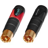 Neutrik - CINCH (PAAR), VERGOLDET, SOLID PIN, FÜR 3 - 7.3mm KABEL