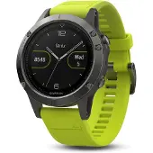 Garmin Fenix 5 grau mit gelbem Armband