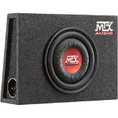 MTX Audio Clos Subwoofer, 900 W Spitzenleistung, 29-300 Hz, schlankes Design, 34x48x13 cm