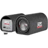 MTX Audio Aktive Röhrenbox mit Subwoofer – AUDIO – RTT8P – 20 cm Reflex- und Class-D-Verstärker, 120 W RMS Aktivfilter und Fernbedienung