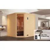 Weka Premium Massivholz-Elementsauna KEMI Gr. 1 Sparset 7,5 kW BioS inkl. digitaler Steuerung x B x T x H x 195 x 145 x 200