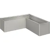 Biohort Hochbeet klassisch Pflanzbeet Belvedere Mini Gr. L150 152 x 152 x 45 cm quarzgrau