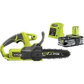 Ryobi – Kompakte elektrische Kettensäge 18 V ONE+ 20 cm – Werkzeug zum Beschneiden kleiner Bäume