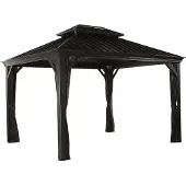 Sojag , Pavillon Messina 10x12, anthrazit, 298 x 363 x 292 cm (L x B x H), Aluminium
