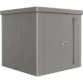 Biohort Gerätehaus »Neo 2B«, Stahl, BxHxT: 236 x 222 x 236 cm (Außenmaße inkl. Dachüberstand) - grau