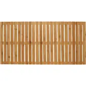 Zeller Baderost Indoor & Outdoor Bambus, 100 x 50 cm, Badematte, Bodenrost für Dusche, Bad, Pool mit Wenko Natur