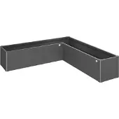 Biohort Hochbeet "BELVEDERE L-Form mini 2, verschiedene Farben" 201x201x45 cm, extrem langlebig, aus Metall