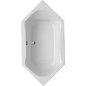 OTTOFOND Sechseckbadewanne Chanson 100 x 200 cm weiß glänzend glatt 900001