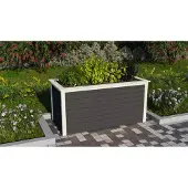 Karibu Hochbeet 19 mm terragrau mit opt. Schrankoption