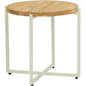 Apple Bee Condor Beistelltisch Aluminium / Teak Natural