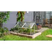 Pergart Vitavia, Frühbeet "Gaia Jumbo", aluminium blank, Frühbeet (119 x 83 x 72 cm), 3 mm ESG