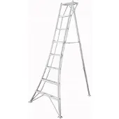 Niwaki Aluminium 3-Holm-Gartenleiter Silber 190x125x243 cm