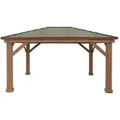 Westmann Holz Pavillon Devon 1216 Natur 490x371x315 cm