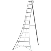Niwaki , Aluminium 3-Holm-Gartenleiter (149x125x183 cm), aluminium
