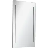 Fackelmann LED Spiegel / Wandspiegel mit LED-Beleuchtung / Maße (B x H x T): ca. 55 x 100 x 4 cm / hochwertiger Spiegel / moderner Badezimmerspiegel / Rahmen: Aluminium / Breite: 55 cm