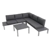 Mwh Kedline Loungeset inkl. Kissen Aluminium
