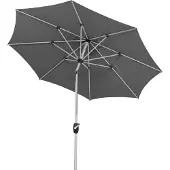 Schneider-Schirme Mittelstockschirm Schneider Schirme Venedig Ø 270 cm anthrazit mit UV-Schutz 50+, wasserabweisende Polyesterbespannung