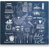 Zeller Present Herdblende-/Abdeckplatte "Lovely Kitchen" Glas (1-tlg)