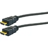Schwaiger HDMI-Kabel mit Ethernet 18 Gbits/s schwarz/gold 1,5/3 m , Kabellänge:1,5 m
