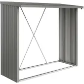 Biohort Holzlagerung Woodstock 230 Metallic Quarzgrau