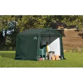 ShelterLogic , Foliengerätehaus, Weidezelt "Shed-In-A-Box ", 240 x 240 cm, grün, 5,76m²