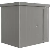 Biohort Gerätehaus »Neo 1B«, Metall, BxHxT: 236 x 222 x 180 cm (Außenmaße inkl. Dachüberstand) - grau