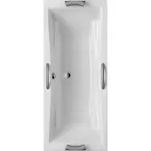 OTTOFOND Badewanne Lusaka Duo 80 x 190 cm weiß glänzend glatt 862501