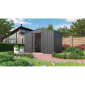 Globel Industries , Gerätehaus "Gartenmanager Dream 108", anthrazit, 7,61 m², ohne Schleppdach