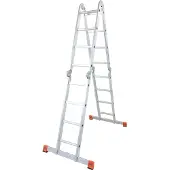 Krause MONTO Sprossen-Gelenk-UniversalLeiter MultiMatic, 4x4 Sprossen, 120694