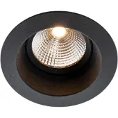 The Light Group LED-Einbaustrahler ONE SOFT schwarz 2700K SLC1126 7070938061445