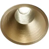 LIGHT-POINT Curve II Einbauspot, Ø110 cm, messing, CCT - , Gold / Messing, für Wohnzimmer, Aluminium
