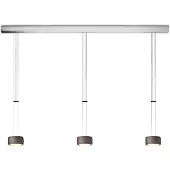 OLIGO Grace LED-Pendelleuchte 3-flammig-Brazilian Brown-mit Tunable White (2200K - 5000K)