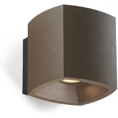 LIGHT-POINT Mirage 1 Wandleuchte In/Out Rust - , dimmbar, Braun / Rost, für Keller, Aluminium