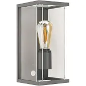 Sigor Wandleuchte Nulatern anthrazit Sensor IP54 E27